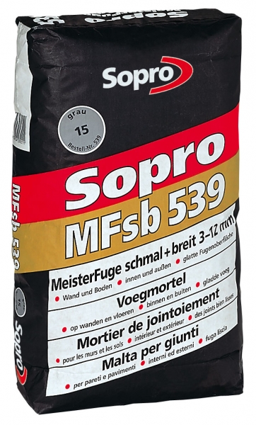 Sopro Meisterfuge sb 538 silbergrau (3-15mm)